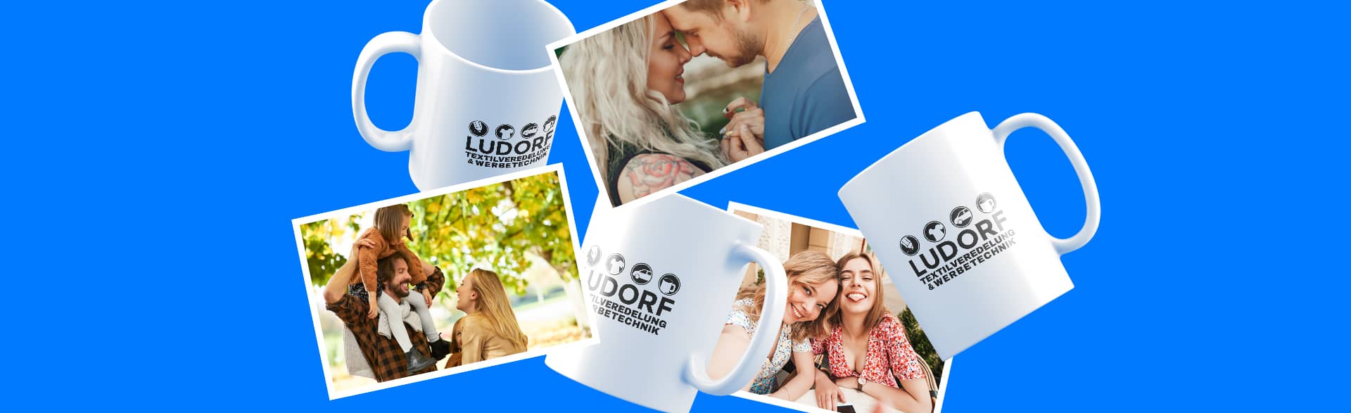 Keramiktasse mit individuellem Logo oder Foto – personalisierte Tasse für Firmen und private Geschenke, made in Germany
