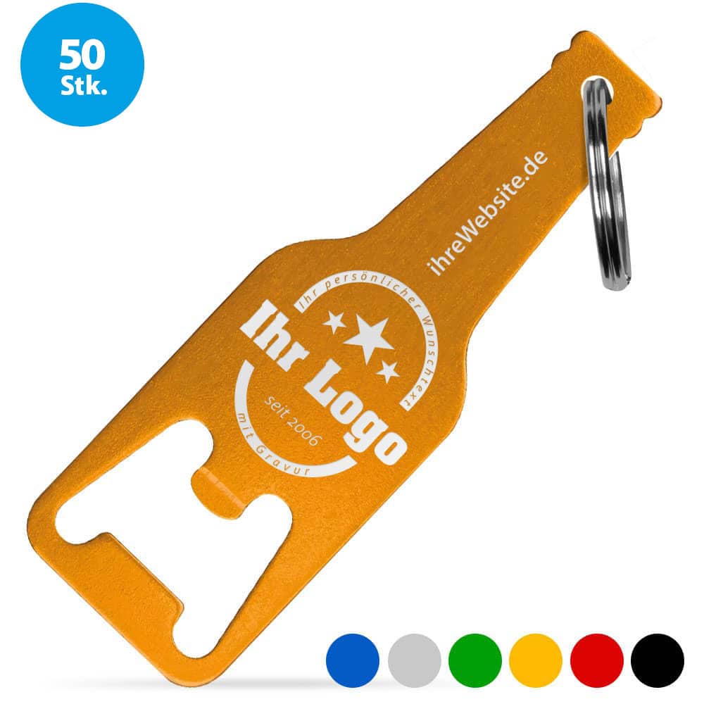 Promotionsartikel – Aluminium Flaschenöffner mit Gravur