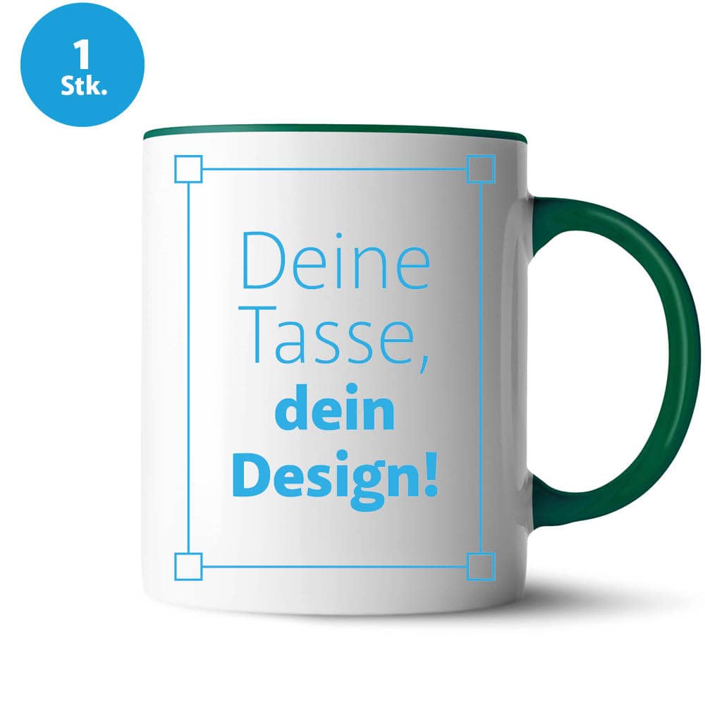Keramik-Tasse "2Color" inkl. Bedruckung #teamludorf