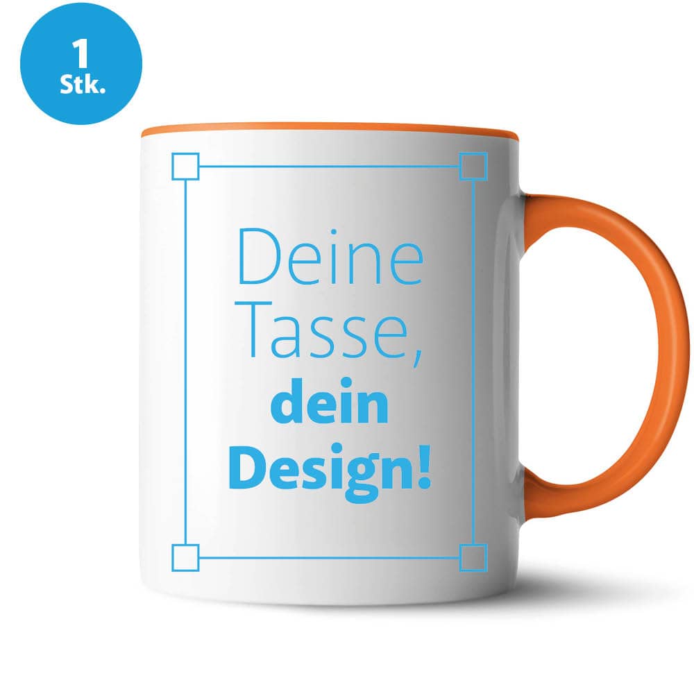 1x Keramik-Tasse "2Color" inkl. Bedruckung #teamludorf