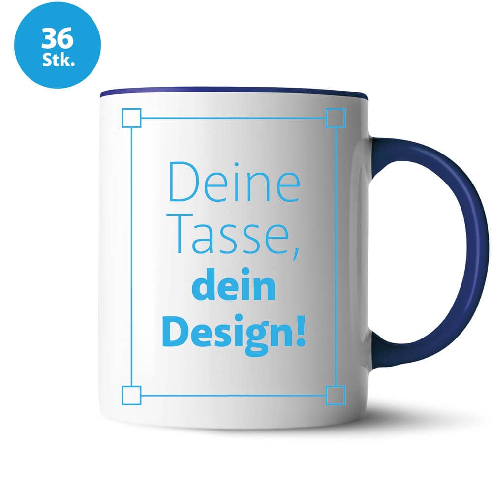 Keramik-Tasse "2Color" inkl. Bedruckung #teamludorf
