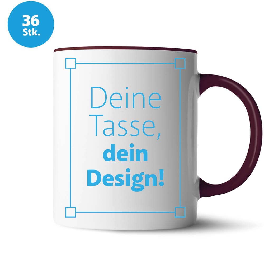 Keramik-Tasse "2Color" inkl. Bedruckung #teamludorf