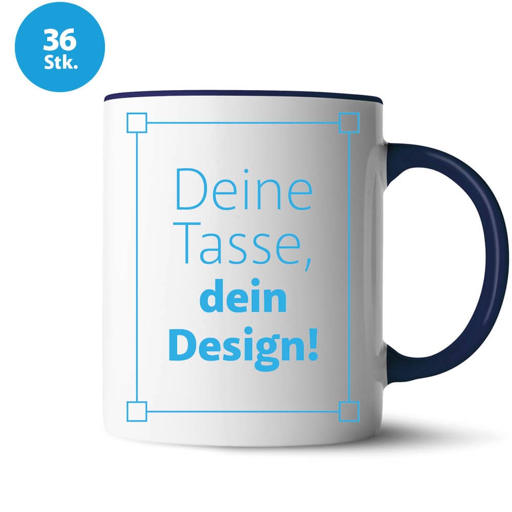 Keramik-Tasse "2Color" inkl. Bedruckung #teamludorf