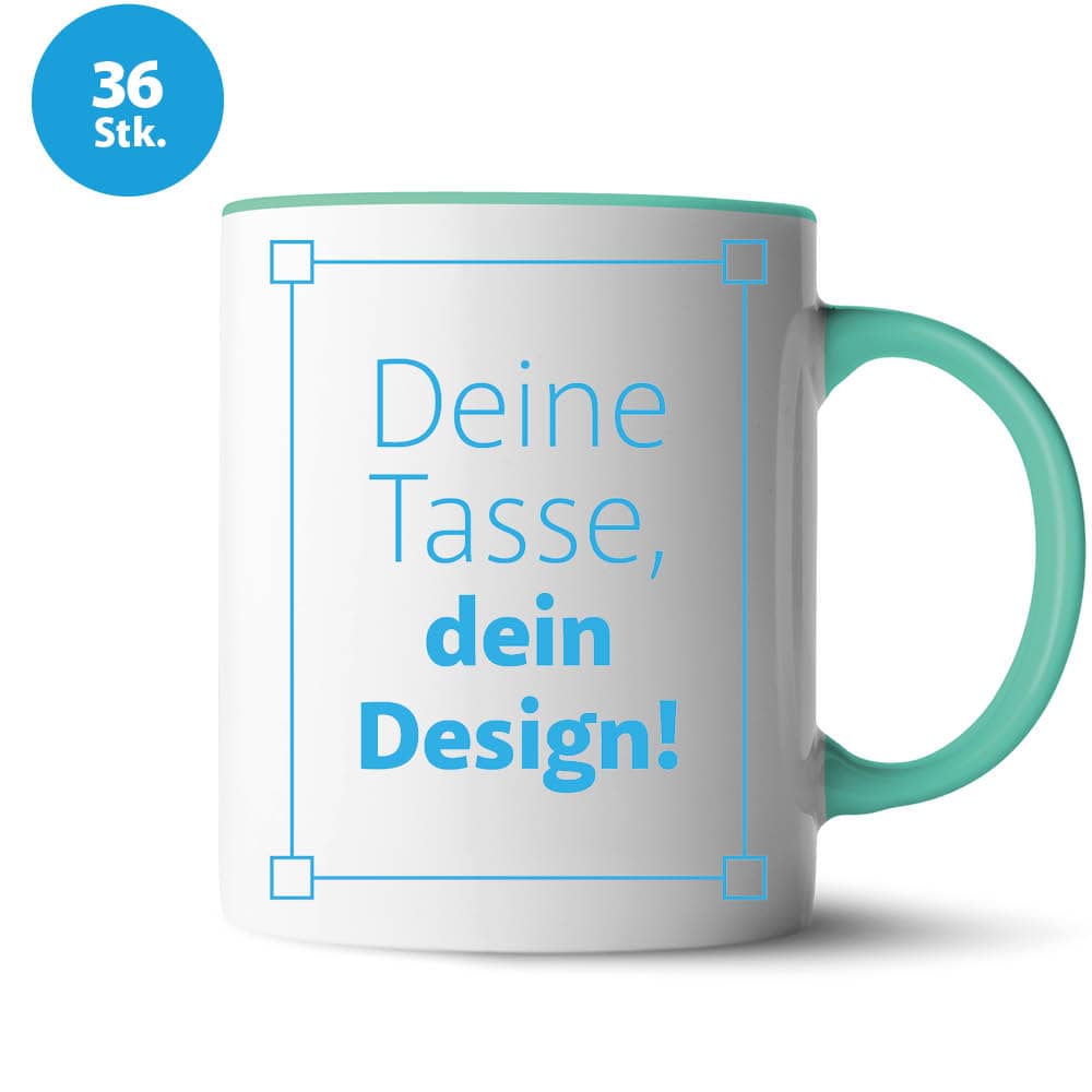 Keramik-Tasse "2Color" inkl. Bedruckung #teamludorf