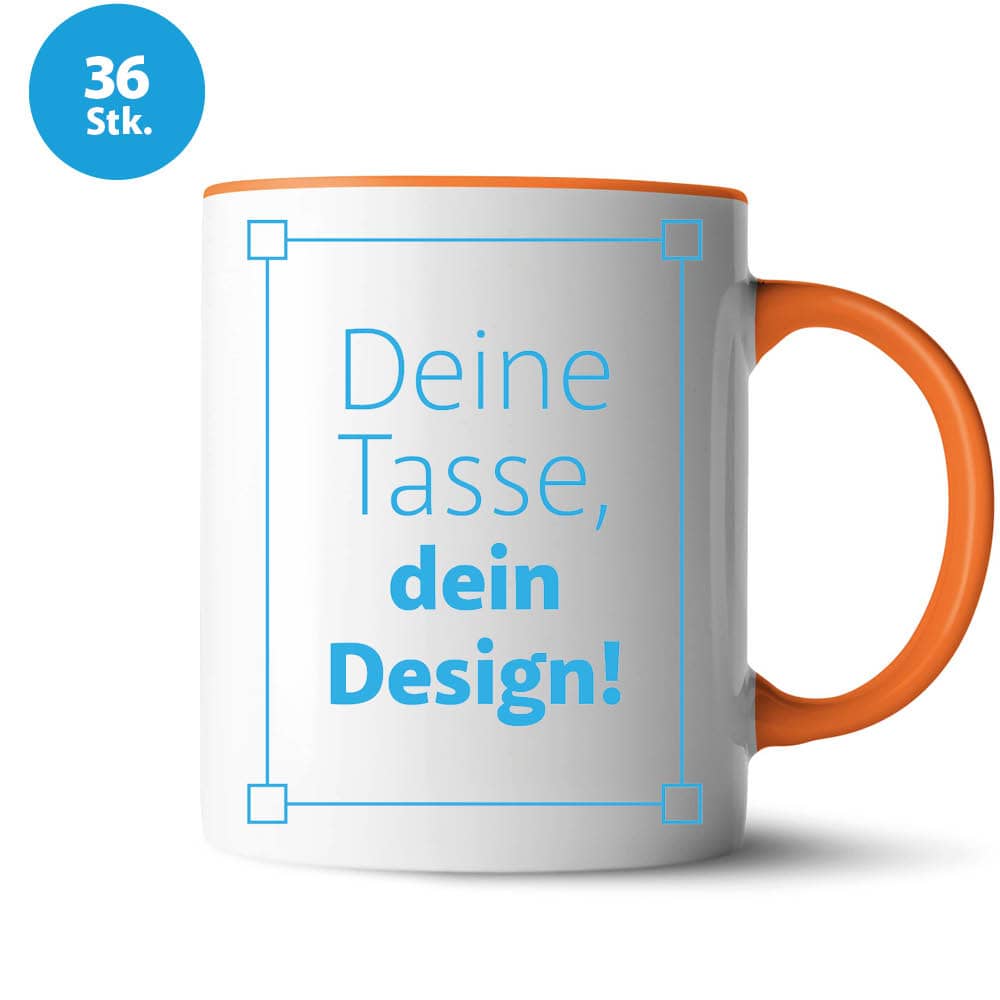 Keramik-Tasse "2Color" inkl. Bedruckung #teamludorf