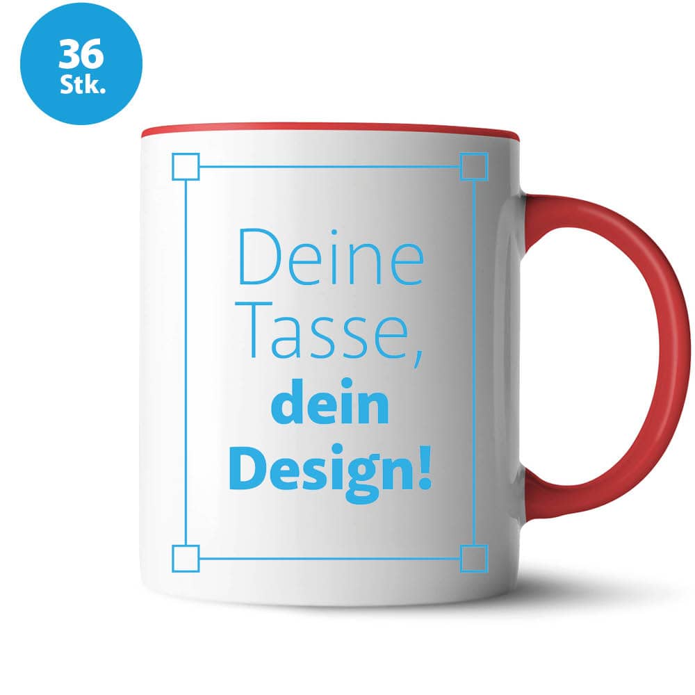 Keramik-Tasse "2Color" inkl. Bedruckung #teamludorf