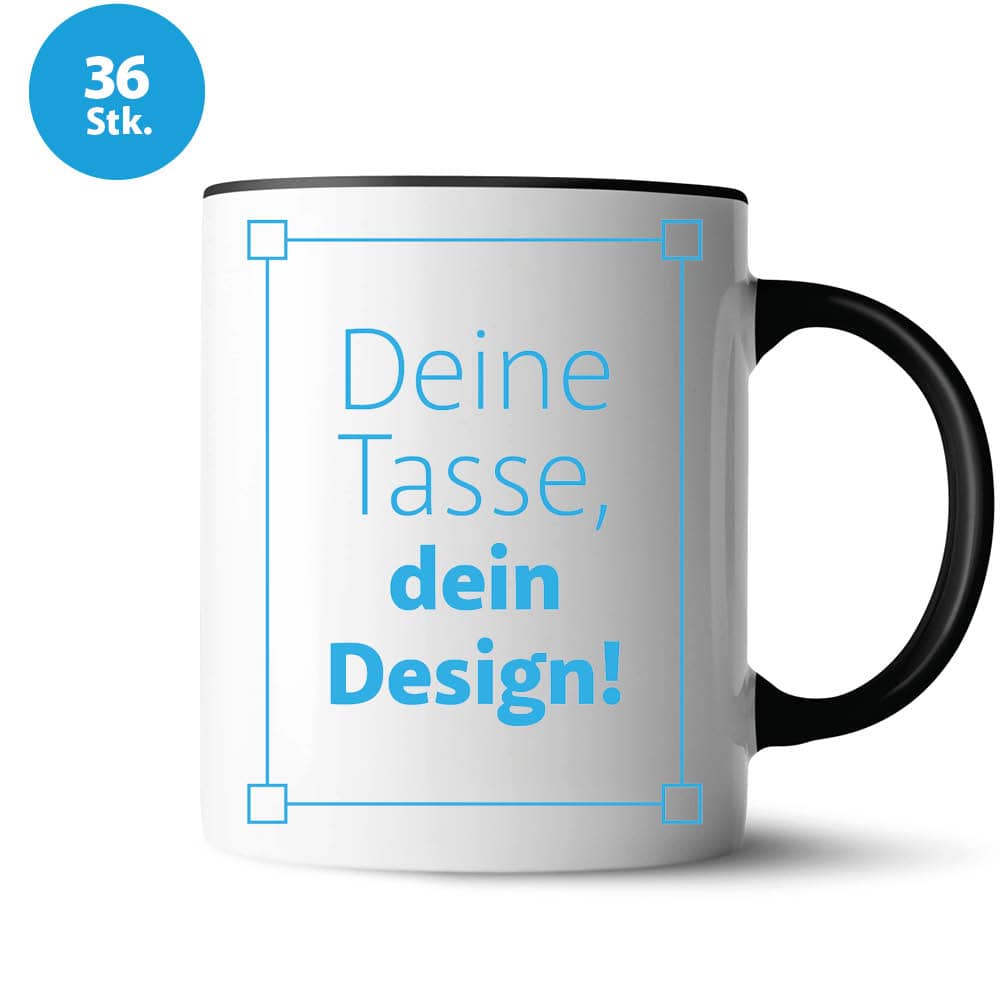 Keramik-Tasse "2Color" inkl. Bedruckung #teamludorf