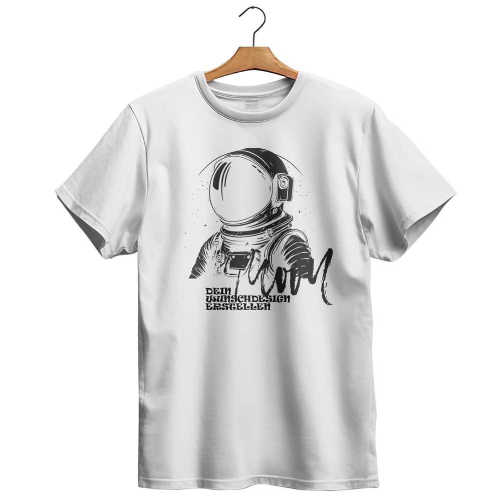 Weißes personalisierbares T-Shirt zur individuellen Gestaltung