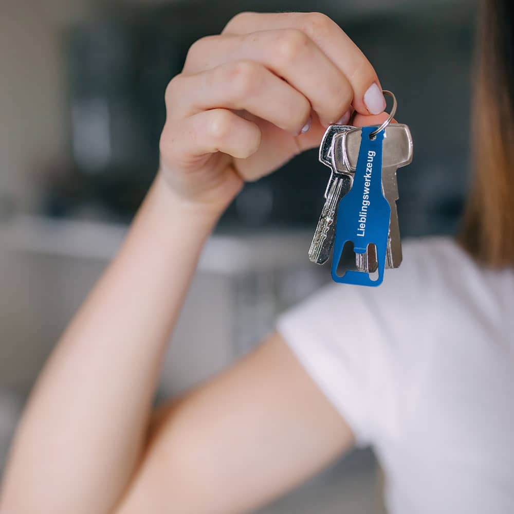 Personalisierter Flaschenöffner mit Wunschtext