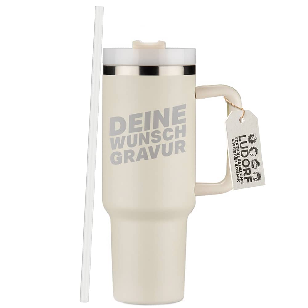 Personalisierter Thermobecher 1L inkl. Lasergravur #teamludorf