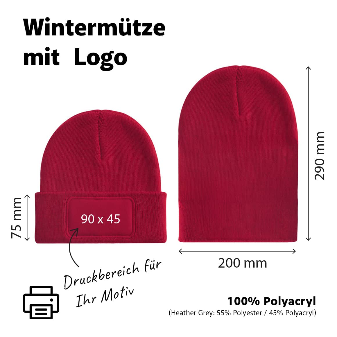 Wintermütze für Hundebesitzer – Süße & Lustige Motive Ludorf Textilveredelung & Werbetechnik