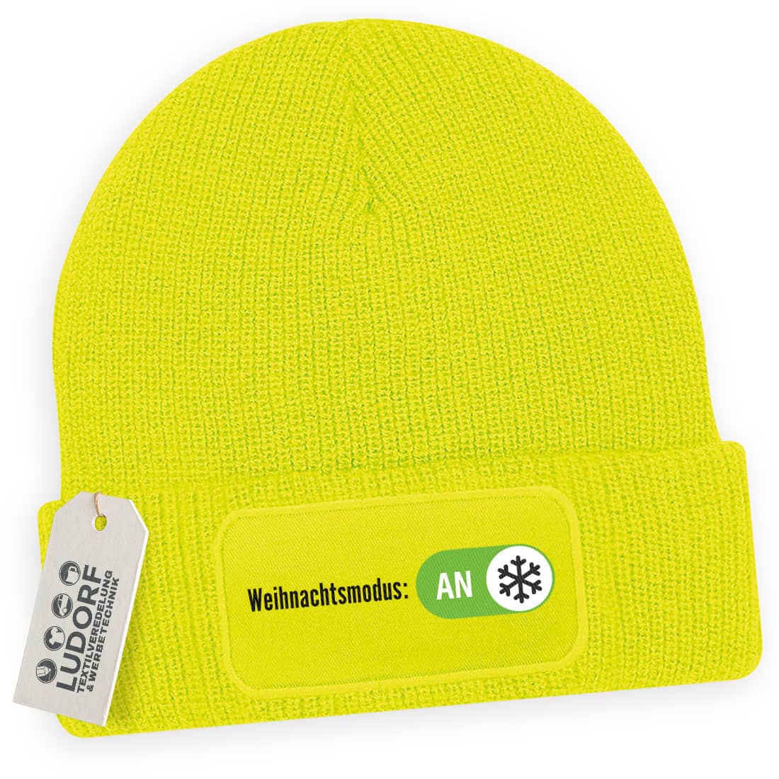 Wintermützen mit vielfältigen Weihnachtsmotiven #teamludorf