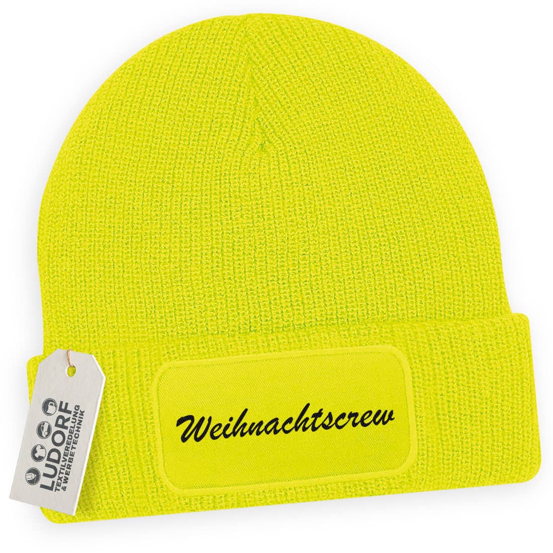 Wintermützen mit vielfältigen Weihnachtsmotiven #teamludorf