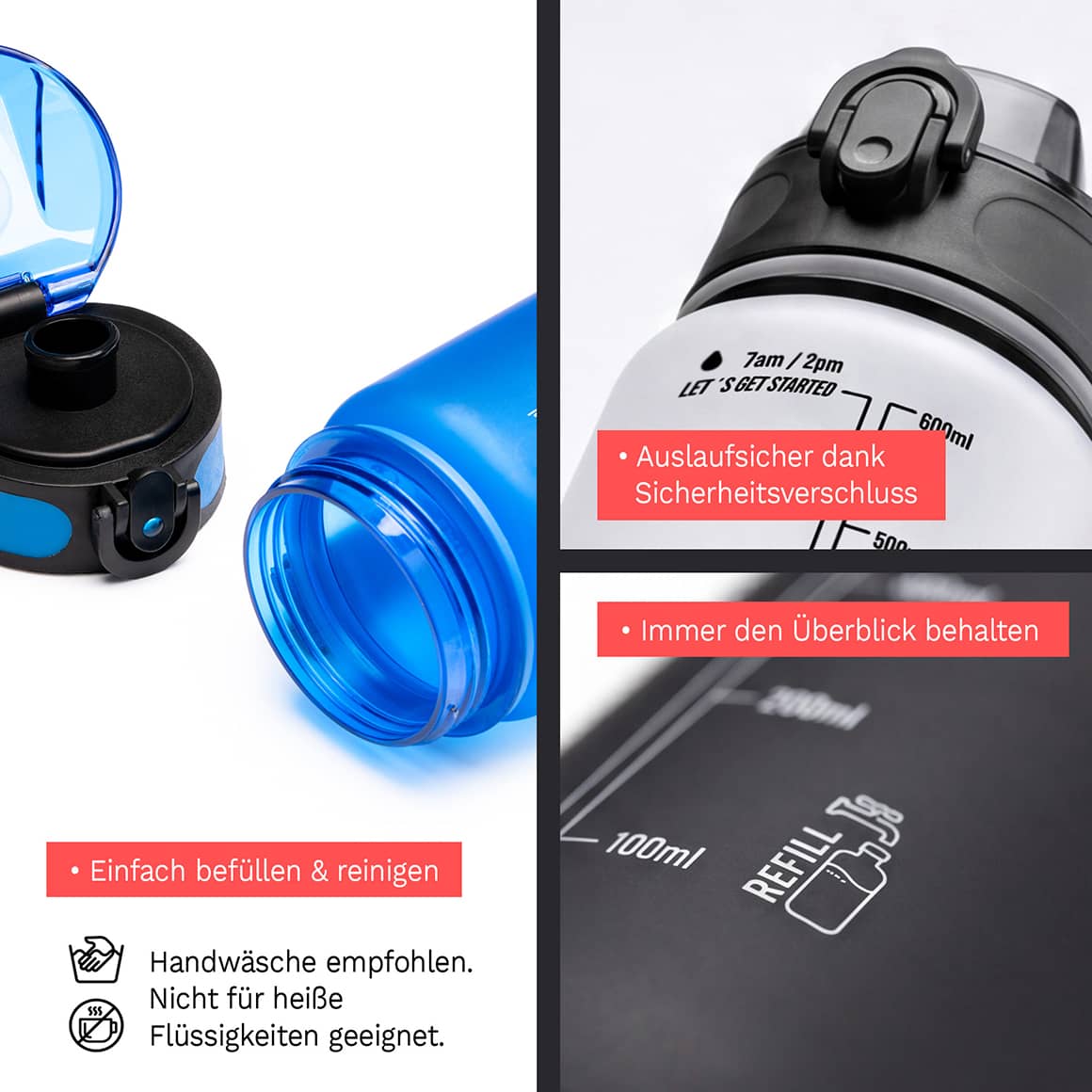 Trinkflasche MiniCAMPOS 600 ml individuell bedrucken
