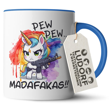 #teamludorf - Tasse - Humorvolles Nilpferd Design Alles Kacke - Altrosa Henkel und Inneres - Robuste Keramik Kaffeetasse, Spülmaschinenfest, Mikrowellengeeignet, Geschenk für Frauen Ludorf Textilveredelung & Werbetechnik