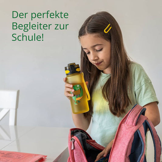 CAMPOS Kids Kinder Trinkflasche passend für Schulranzen und Kindergartenrucksack