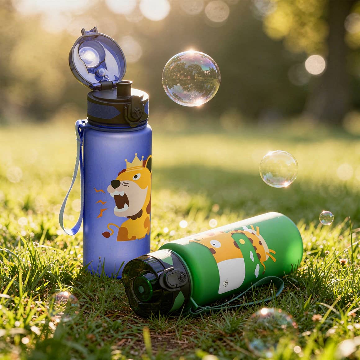 CAMPOS Kids Kinder Trinkflaschen für Freizeit, Schule und Outdoor Aktivitäten