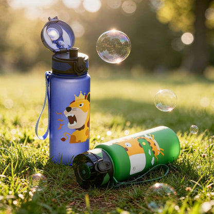 CAMPOS Kids Kinder Trinkflaschen für Freizeit, Schule und Outdoor Aktivitäten