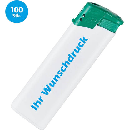 Nachfüllbare Piezo-Feuerzeuge 2Color, ideal für Branding und Promotion-Aktionen