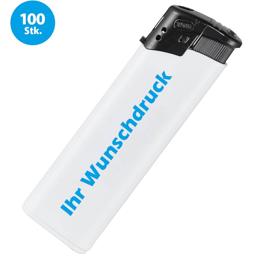 Nachfüllbare Piezo-Feuerzeuge 2Color, ideal für Branding und Promotion-Aktionen