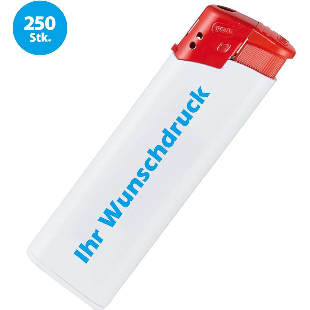 Feuerzeug 2Color in zwei Farben, bedruckt für Werbezwecke und Firmenbranding