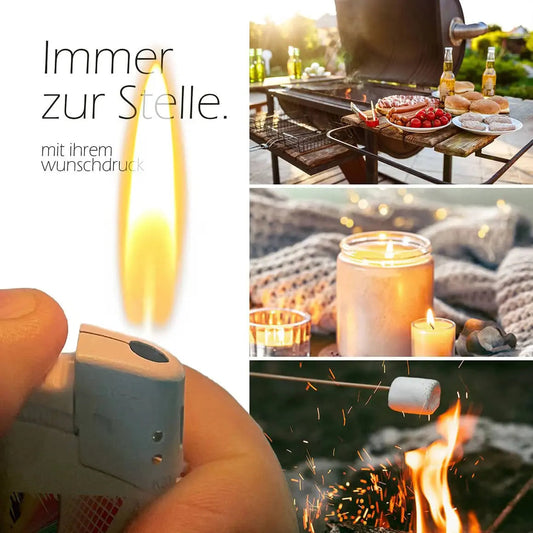 Personalisierte Feuerzeuge mit UV-Druck – Dein Design, Dein Logo, Deine Werbung Ludorf Textilveredelung & Werbetechnik