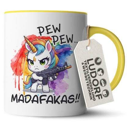 #teamludorf - Tasse - Humorvolles Nilpferd Design Alles Kacke - Altrosa Henkel und Inneres - Robuste Keramik Kaffeetasse, Spülmaschinenfest, Mikrowellengeeignet, Geschenk für Frauen Ludorf Textilveredelung & Werbetechnik