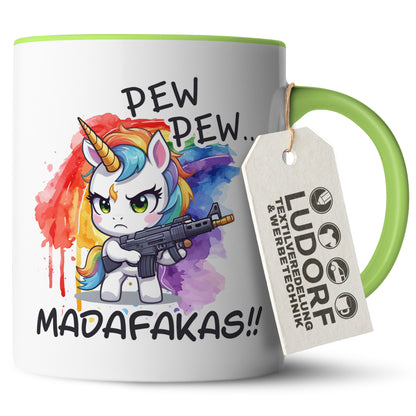 #teamludorf - Tasse - Humorvolles Nilpferd Design Alles Kacke - Altrosa Henkel und Inneres - Robuste Keramik Kaffeetasse, Spülmaschinenfest, Mikrowellengeeignet, Geschenk für Frauen Ludorf Textilveredelung & Werbetechnik