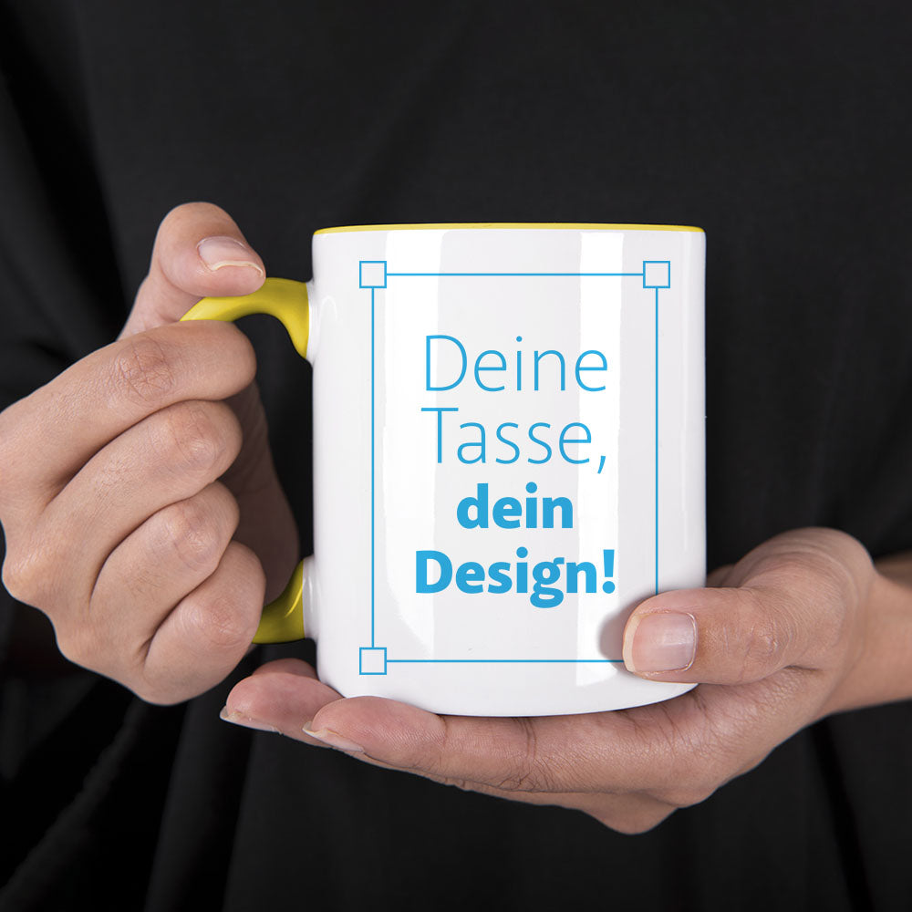 Keramik-Tasse "2Color" inkl. Bedruckung #teamludorf