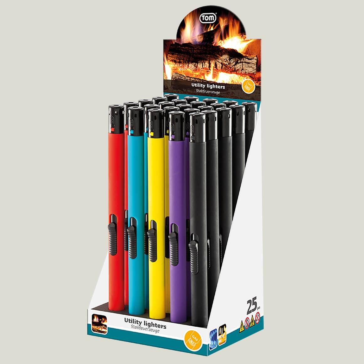Mehrere Kerzenfeuerzeuge in der Verpackung