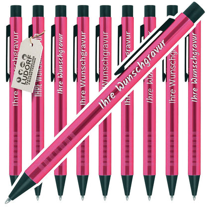 Pink Kugelschreiber personalisiert mit Gravur