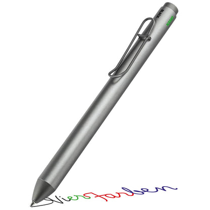 MAGIC 4-Farben Kugelschreiber aus Aluminium mit innovativem Farbwechselsystem