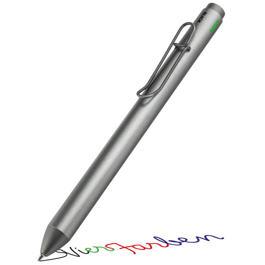 MAGIC 4-Farben Kugelschreiber aus Aluminium mit innovativem Farbwechselsystem