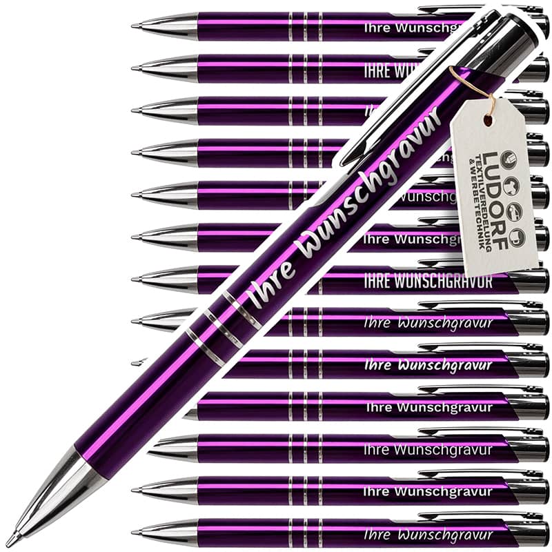 Metall-Kugelschreiber GAMMA in Lila– personalisierbar mit Logo und Gravur
