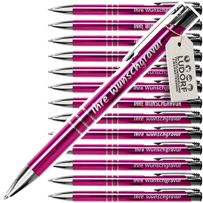 Metall-Kugelschreiber GAMMA in Pink – personalisierbar mit Logo und Gravur