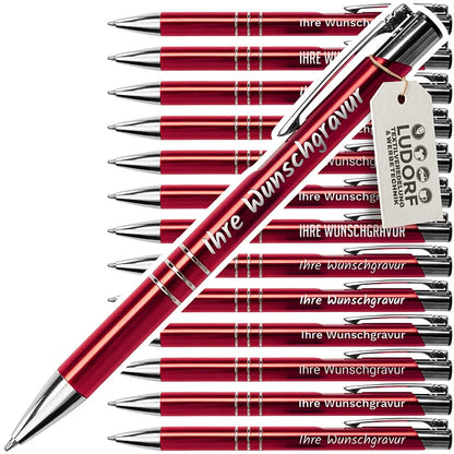 Metall-Kugelschreiber GAMMA in Rot – personalisierbar mit Logo und Gravur