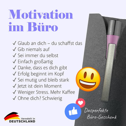 10er Kugelschreiber Set mit motivierenden Sprüchen für den Büroalltag
