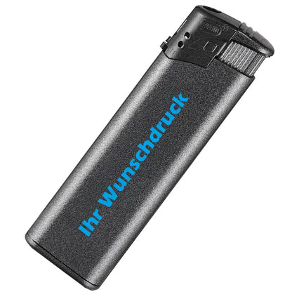 Personalisierte Feuerzeuge – UV-Druck – Anthrazit – Ludorf Werbung