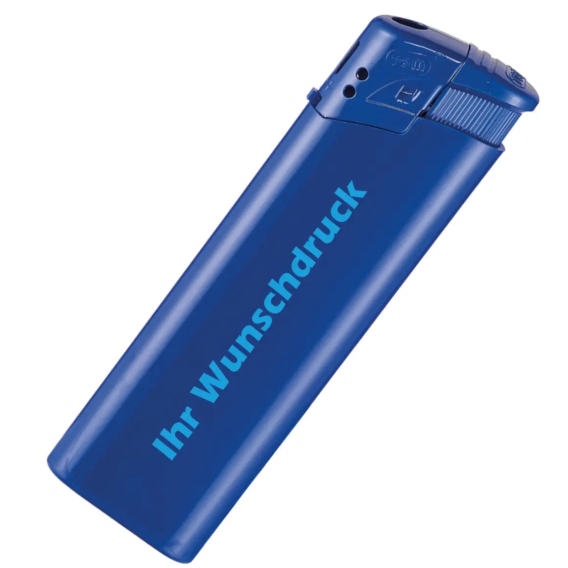 Personalisierte Feuerzeuge – UV-Druck – Blau – Ludorf Werbung