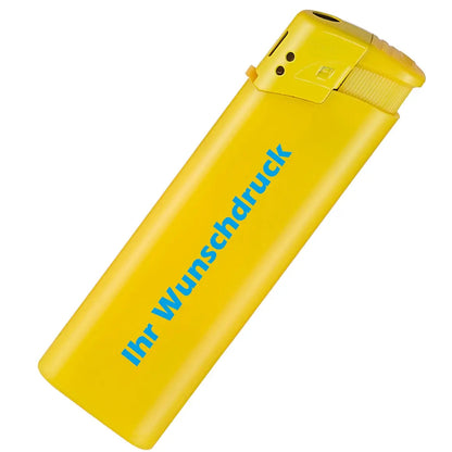 Personalisierte Feuerzeuge – UV-Druck – Gelb – Ludorf Werbung