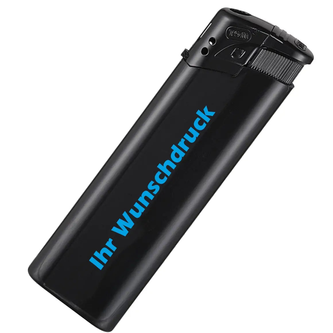 Personalisierte Feuerzeuge – UV-Druck – Schwarz – Ludorf Werbung
