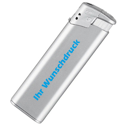 Personalisierte Feuerzeuge – UV-Druck – Silber – Ludorf Werbung