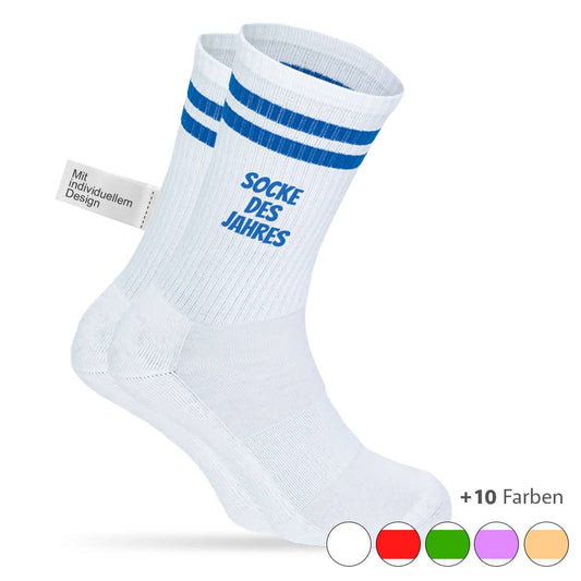Premium Tennissocken mit individuellem Druck – Vorderansicht