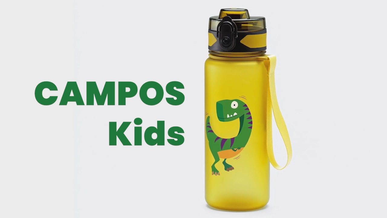 Die CAMPOS Kids Trinkflasche 500 ml ist der ideale Begleiter für Kindergarten, Schule und Freizeit. Die BPA-freie Kinderflasche überzeugt mit liebevollen Tiermotiven, sicherem Verschlusssystem und individueller Personalisierung mit Namen. Robust, leicht und perfekt für kleine Kinderhände entwickelt.