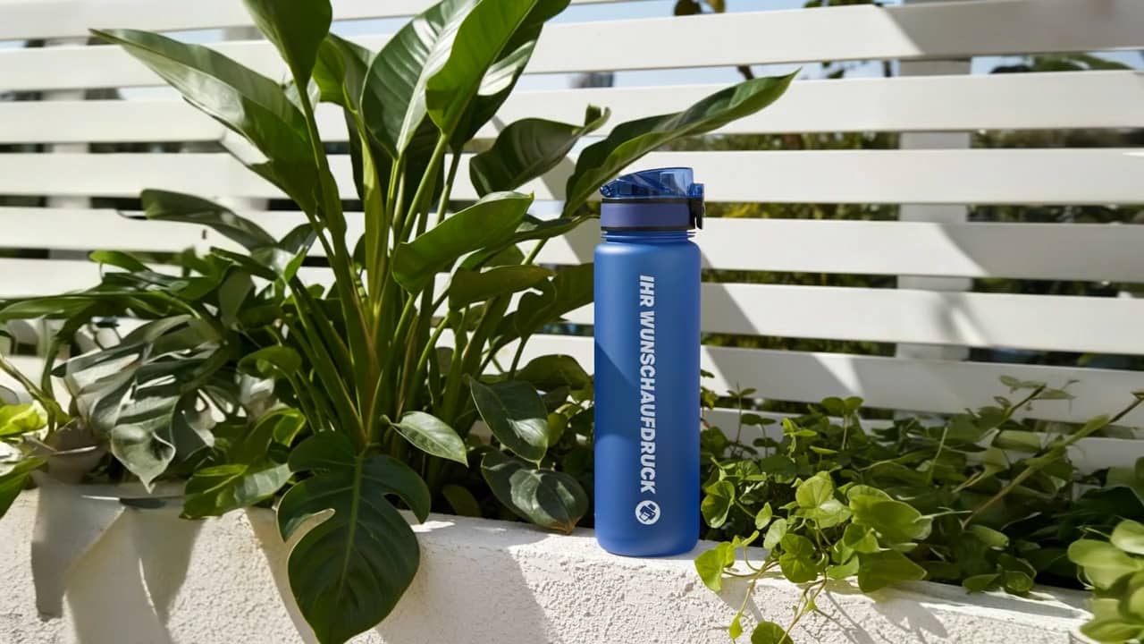 CAMPOS Trinkflasche 1000 ml mit individuellem Druck – robuste Outdoor-Trinkflasche für Werbung und Unternehmen.