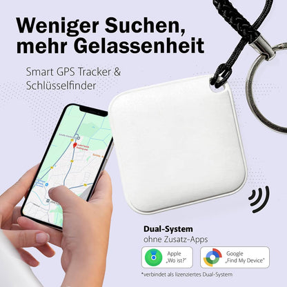 Wiederaufladbarer Smart Tracker & Schlüsselfinder – iOS & Android Ludorf Textilveredelung & Werbetechnik