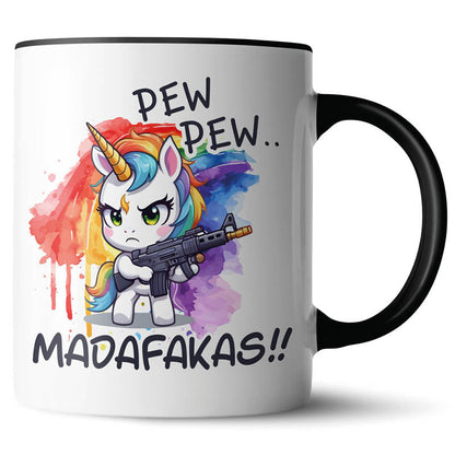 Keramiktasse mit lustigem Motiv #teamludorf