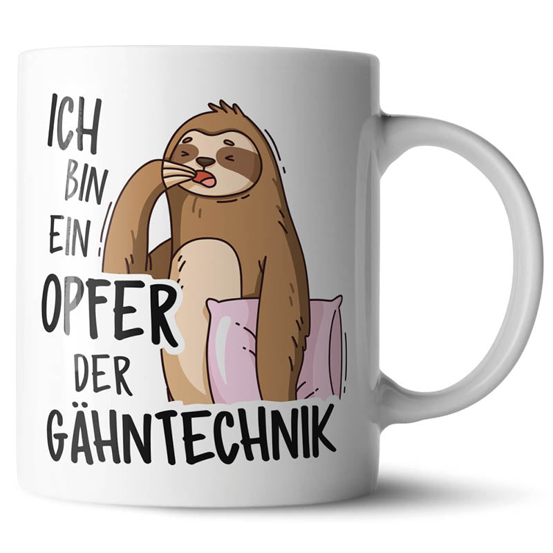 Keramiktasse mit lustigem Motiv #teamludorf