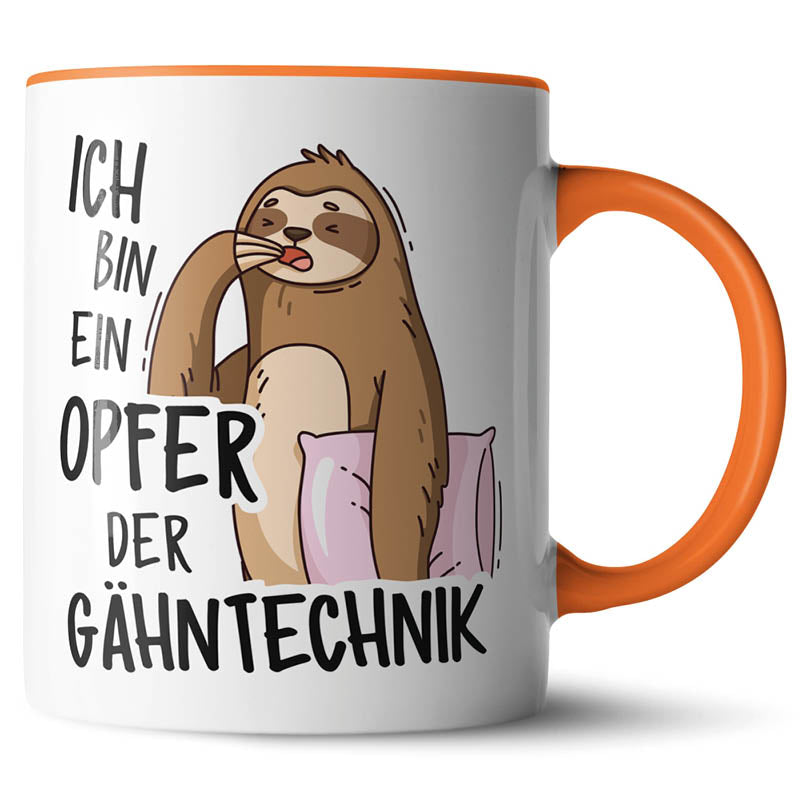 Keramiktasse mit lustigem Motiv #teamludorf