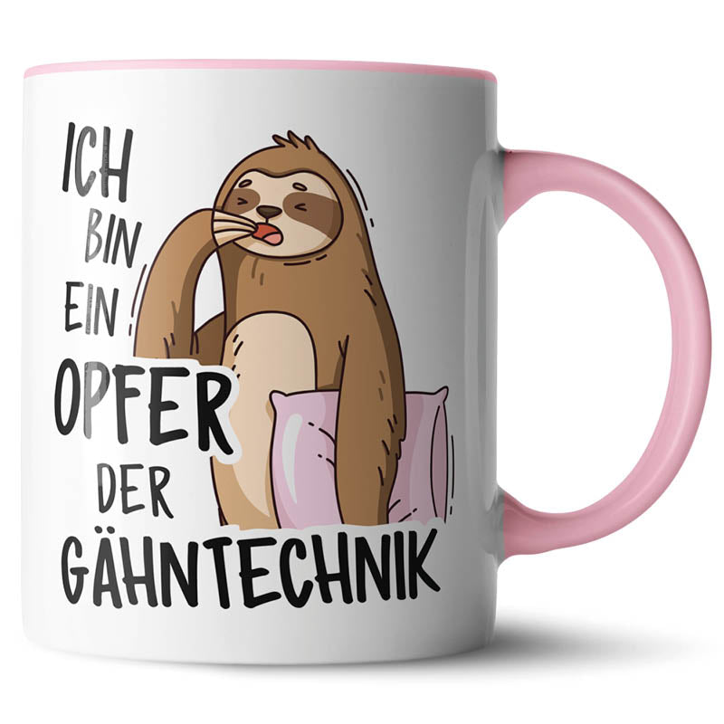 Keramiktasse mit lustigem Motiv #teamludorf